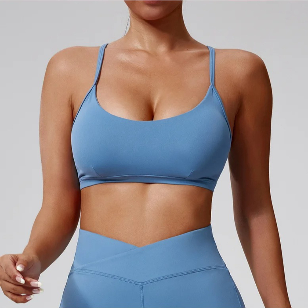 Sexy Cross Back Sports Bra Wom - Quick Dry Underwear ulasan dan harga