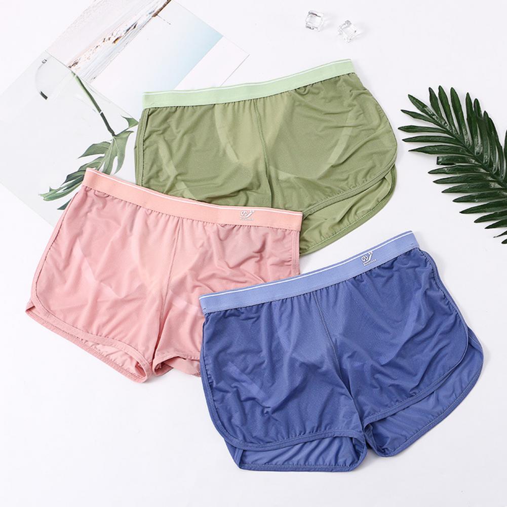 Soft M-3XL Breathable Mesh Box - Mesh Sport Boxer ulasan dan harga