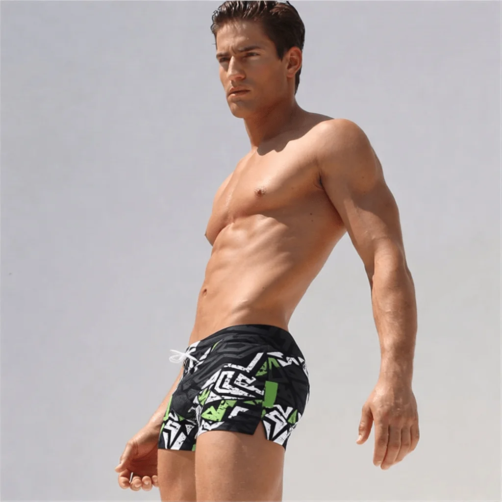 Men's Fashion Printed Pattern  - Bamboo Fiber Trunk ulasan dan harga