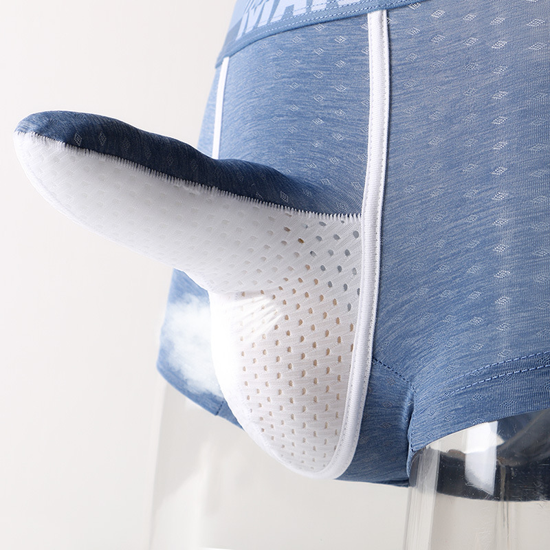 Men's Ice Silk Boxer Briefs, B - Mesh Sport Boxer ulasan dan harga