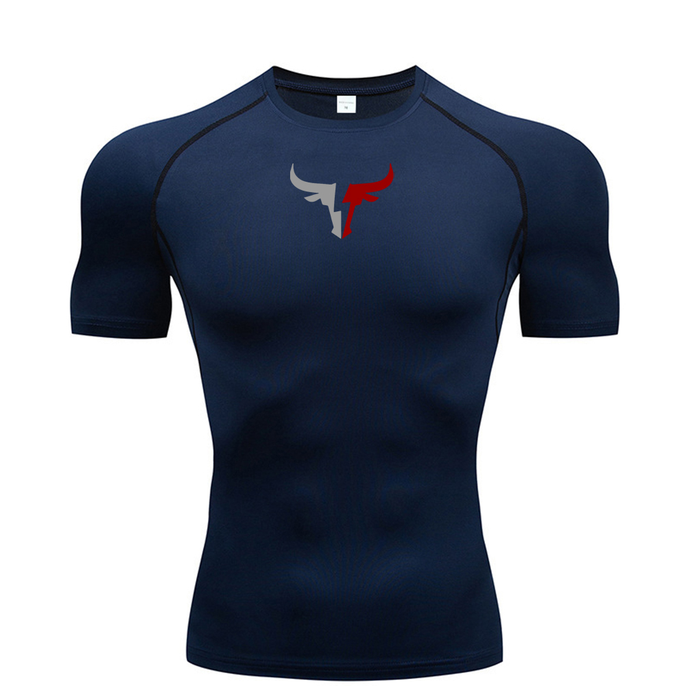 Men's bull head compression T- - T Shirt Tight Fit ulasan dan harga