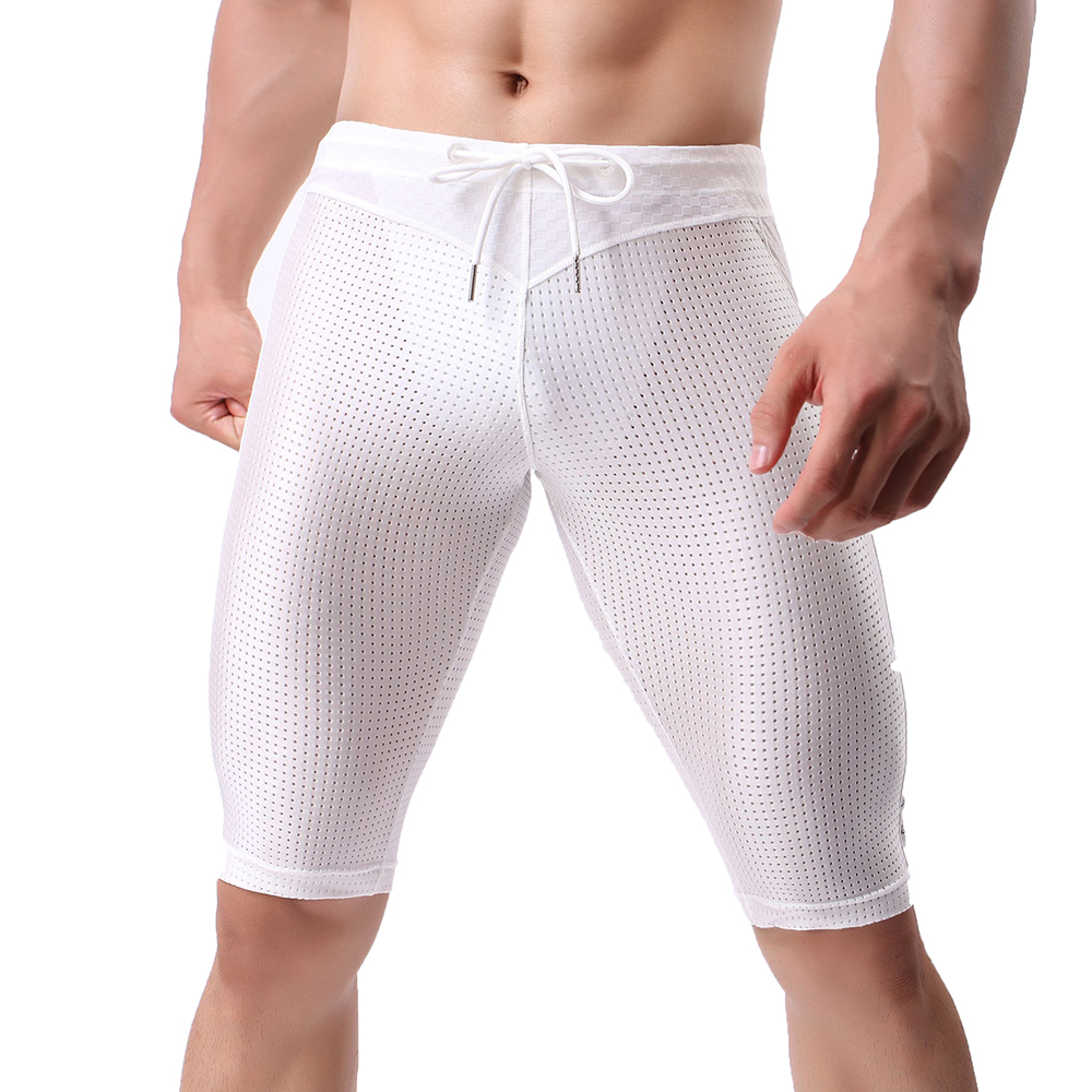 Men's Underwear Sexy Mesh Stit - Mesh Sport Boxer ulasan dan harga