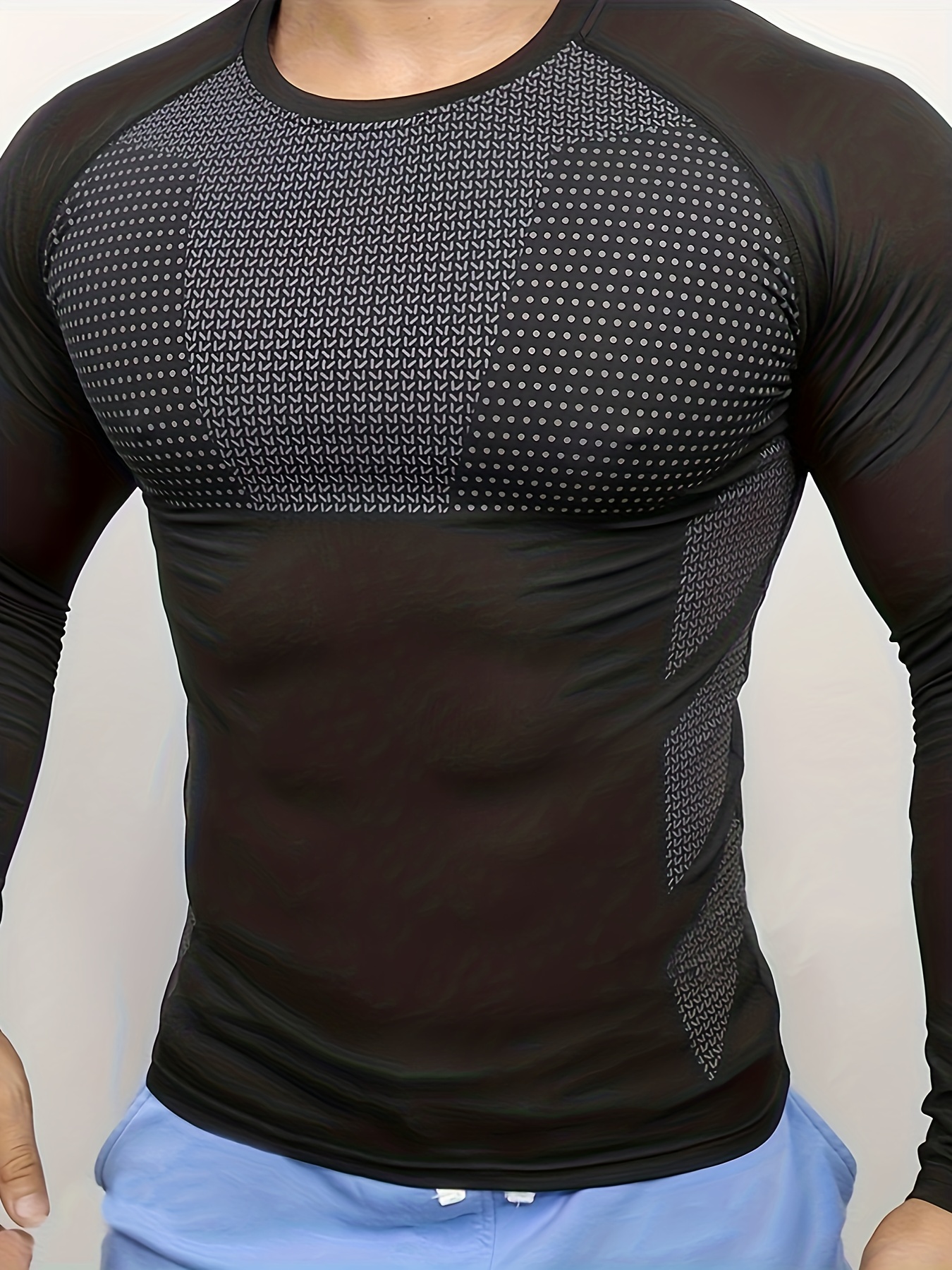 Men's autumn and winter thick  - T Shirt Tight Fit ulasan dan harga