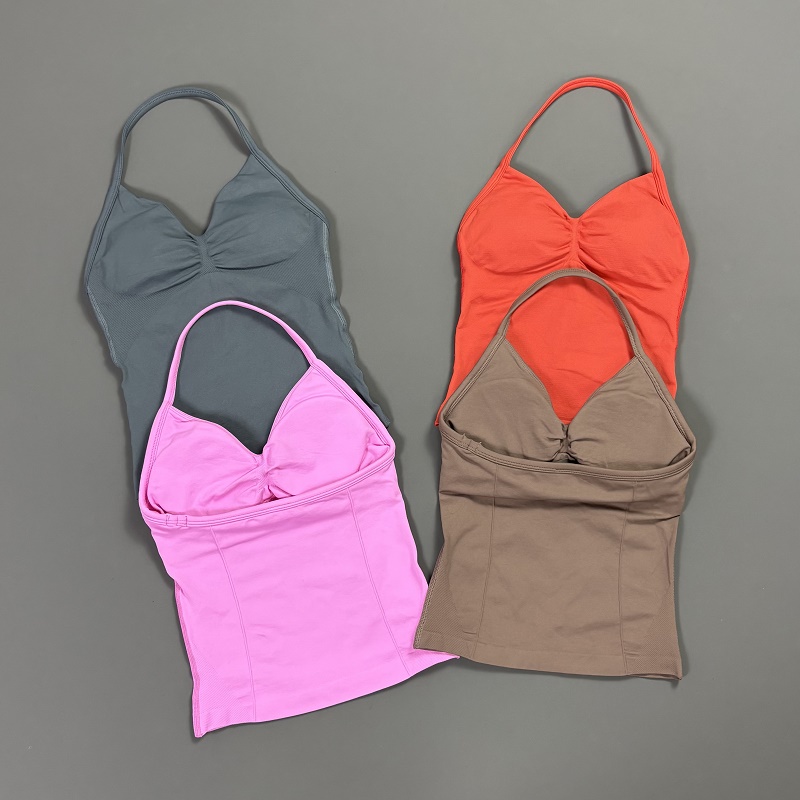 Sports Tank Top Women Halter V - Suspender Tank Top ulasan dan harga