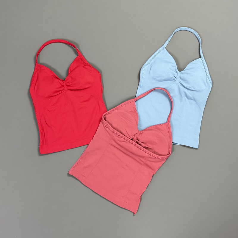 Sports Tank Top Women Halter V - Suspender Tank Top ulasan dan harga