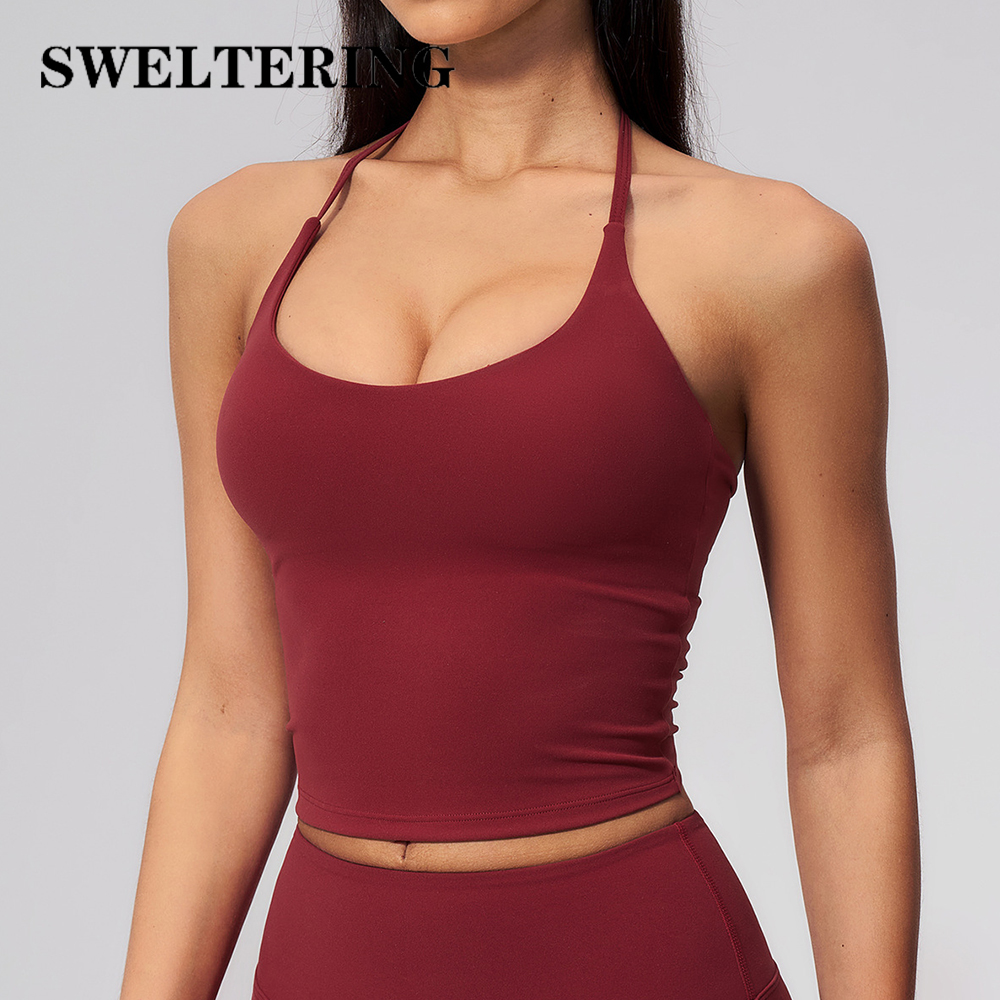 Halter Shockproof Yoga Tank To - Suspender Tank Top ulasan dan harga