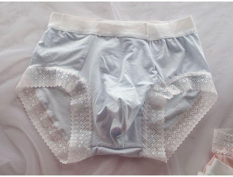 Lace Hem Man's BF Briefs Pink  - Boxer Shorts Modal ulasan dan harga