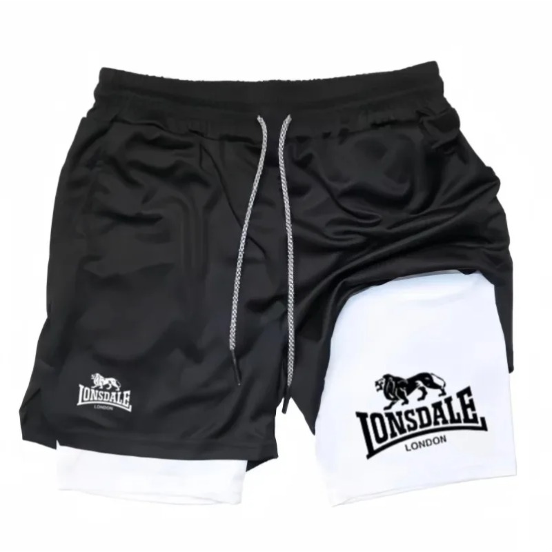 Summer Harajuku 2-in-1 Running - Compression Shorts Athletes ulasan dan harga