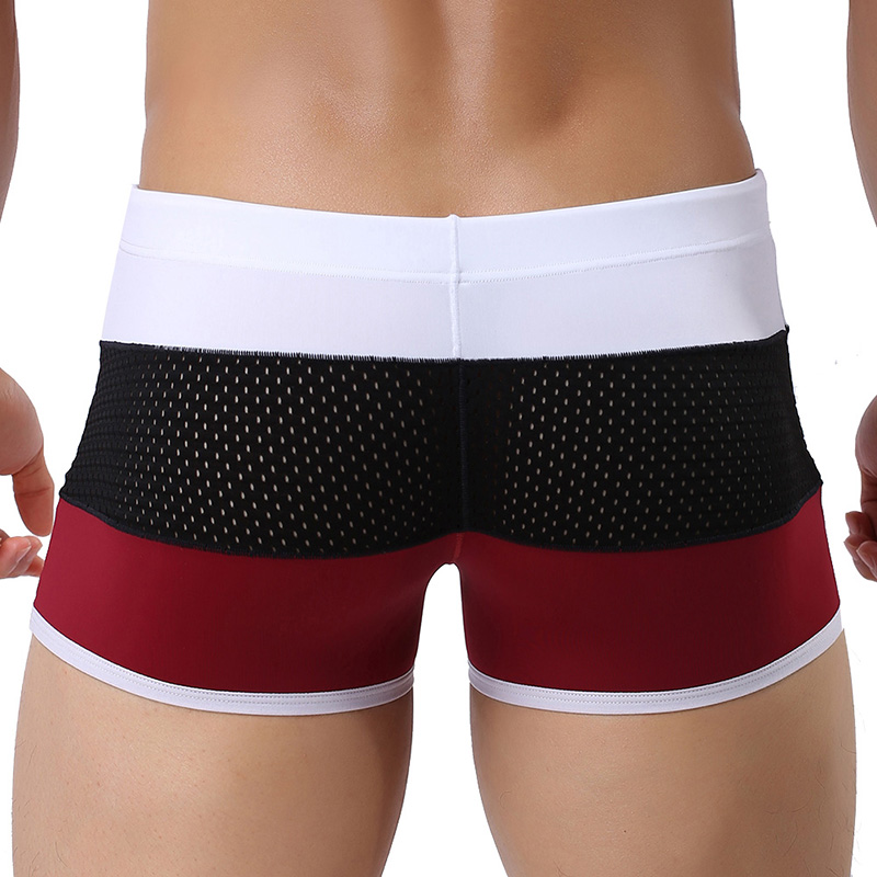 Men's 2026 Mesh Patchwork Boxe - Mesh Sport Boxer ulasan dan harga