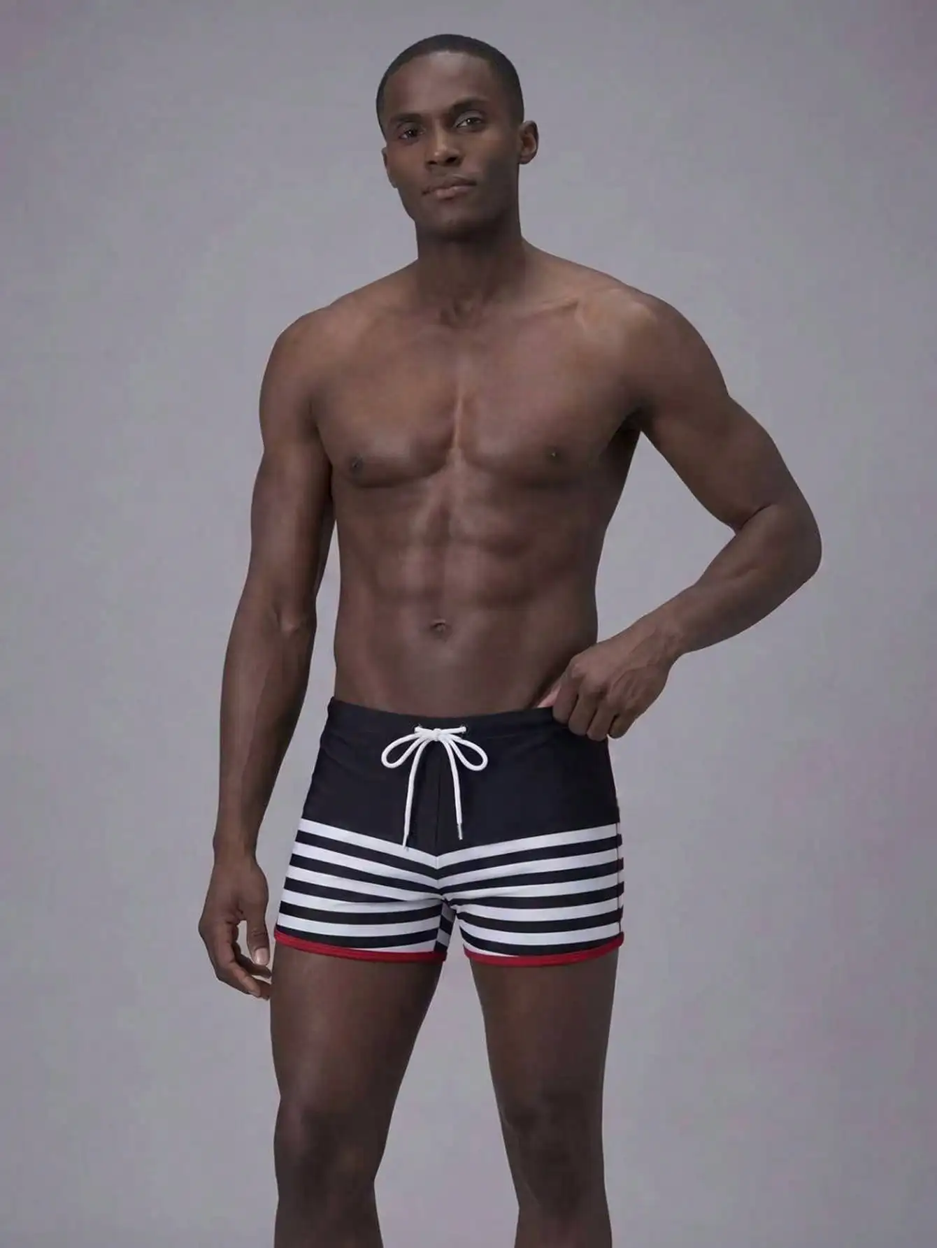 Men's Tropical Plant Print Boa - Bamboo Fiber Trunk ulasan dan harga