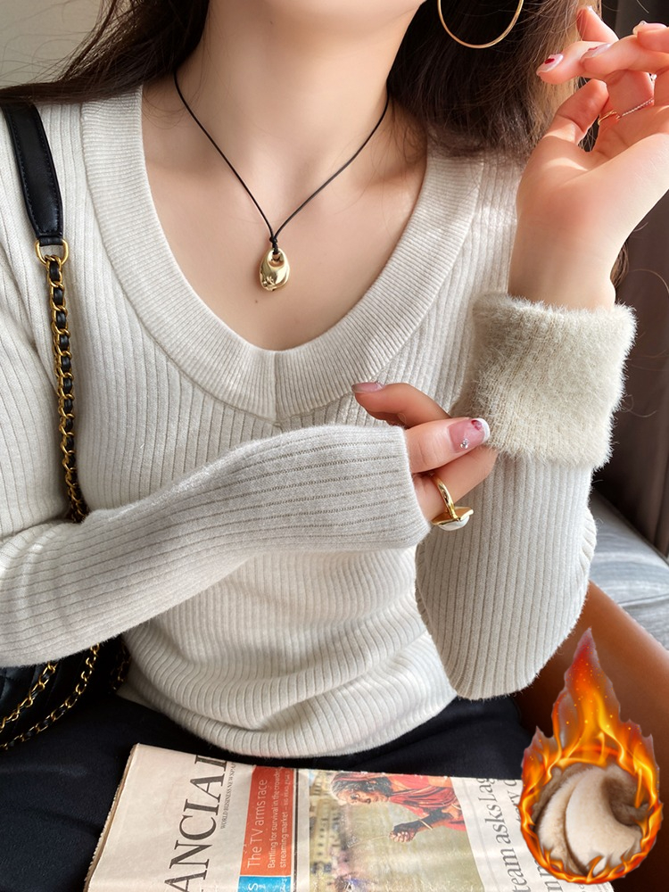 Fashion V-Neck Fleece-lined Th - Thermal Long John ulasan dan harga