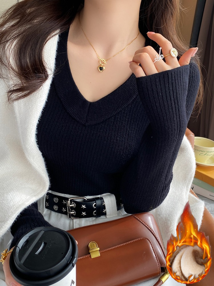 Fashion V-Neck Fleece-lined Th - Thermal Long John ulasan dan harga