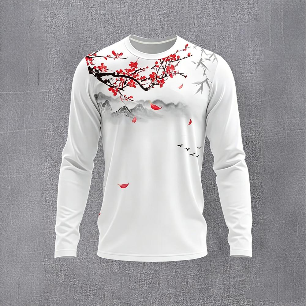 Chinese Style Ink Plum Blossom - Base Layer Top ulasan dan harga