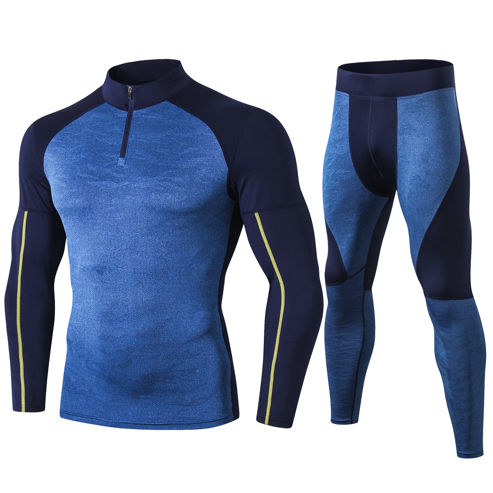 Mens Running Set Compression T - Compression Long Pant ulasan dan harga