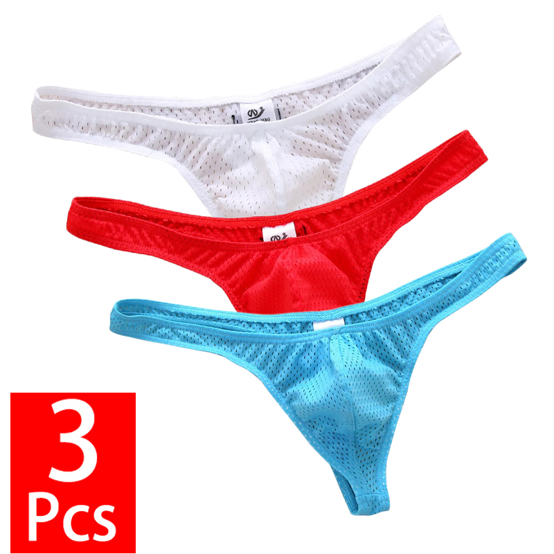 3PCS/Lot Men G-string And Thon - Multi Pack Underwear ulasan dan harga