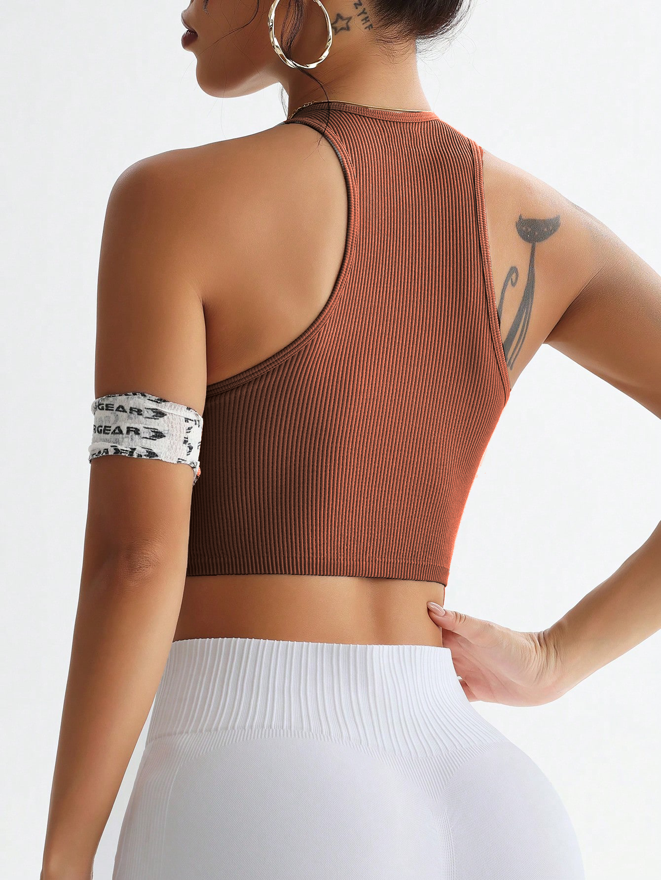 Ribbed Seamless Sports Bra Tan - Tank Top Ribbed ulasan dan harga