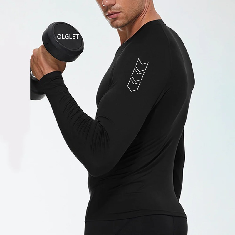 Men Quick-dry T-shirt Long Sle - Base Layer Top ulasan dan harga