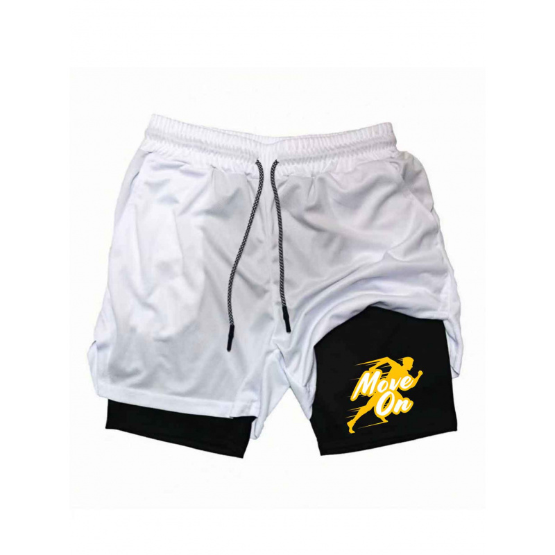 Summer Breathable Two-in-one D - Compression Shorts Athletes ulasan dan harga