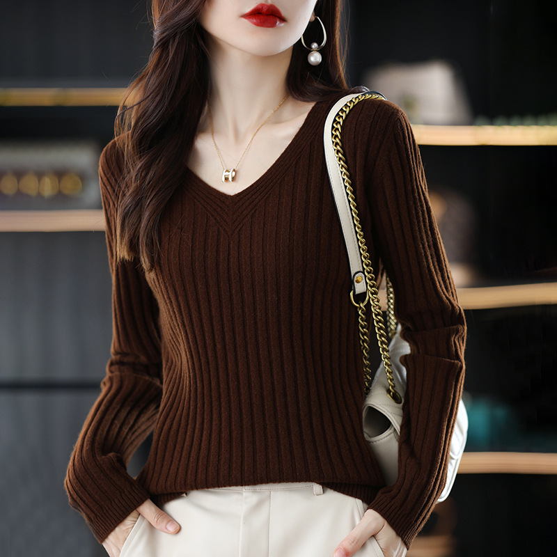 New Solid Color V Neck Knitted - Thermal Long John ulasan dan harga