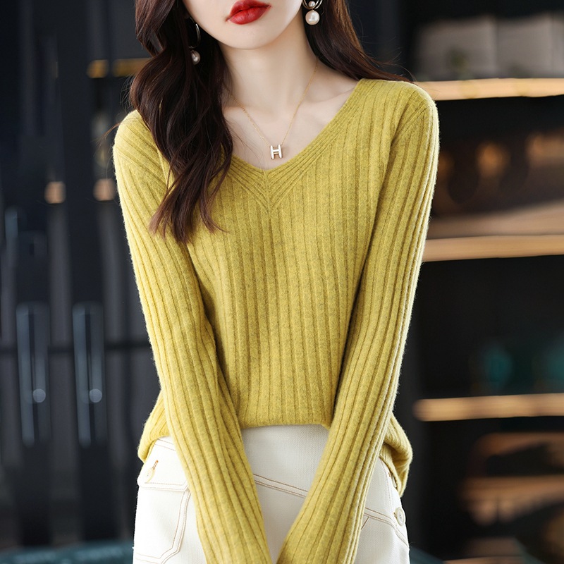 New Solid Color V Neck Knitted - Thermal Long John ulasan dan harga