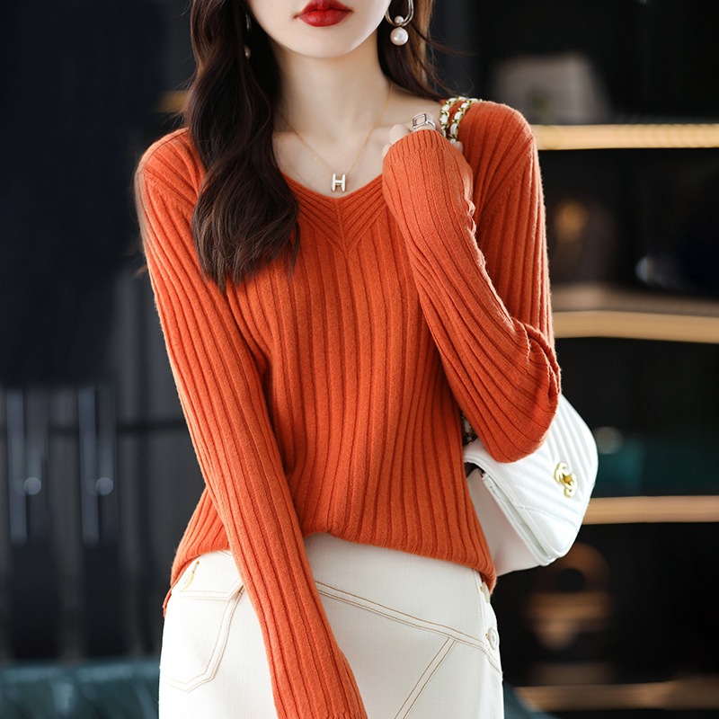 New Solid Color V Neck Knitted - Thermal Long John ulasan dan harga